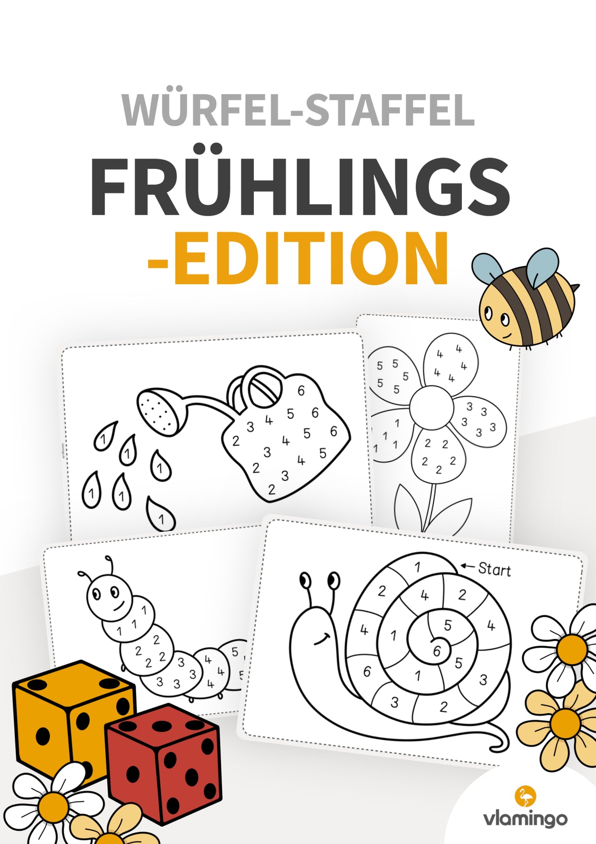 Würfel-Staffel: Frühlings-Edition für den Sportunterricht