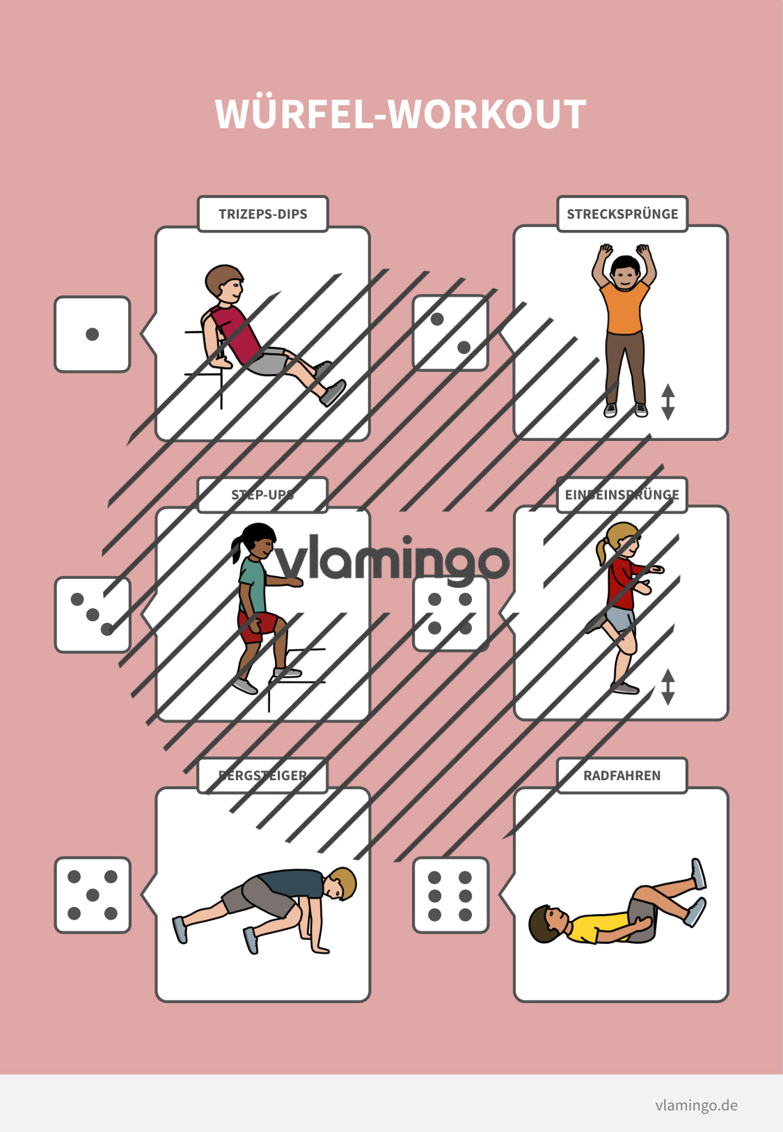 Würfel-Workout für zuhause oder den Unterricht - vlamingo