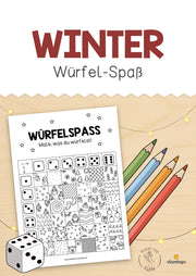 Würfelspaß: Winteredition für den Kunstunterricht