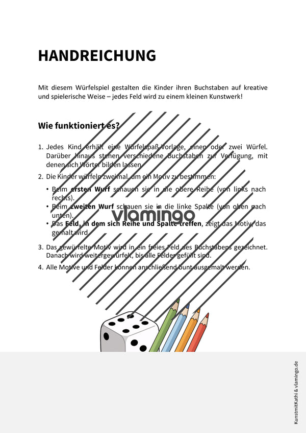 Würfelspaß: Winteredition für den Kunstunterricht