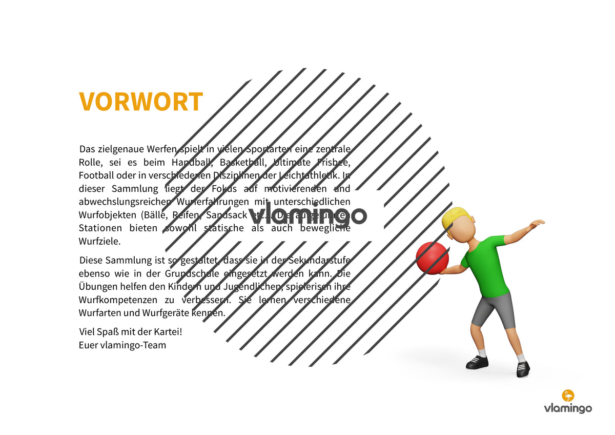 Wurfgarten: 40 Stationskarten für den Sportunterricht