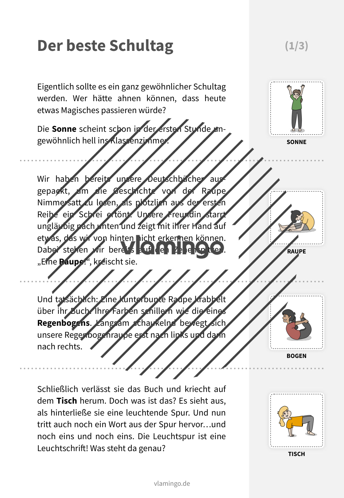 Yoga-Geschichte: Der beste Schultag (Kinderyoga / Bewegungsgeschichte)