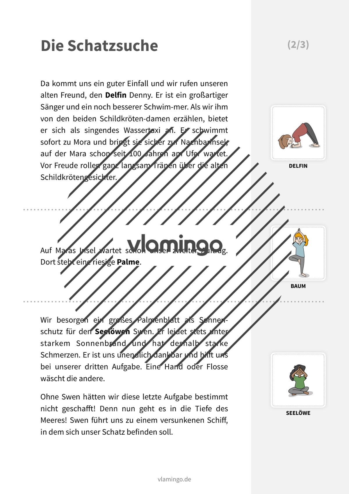 Yoga-Geschichte: Die Schatzsuche (Kinderyoga / Bewegungsgeschichte)