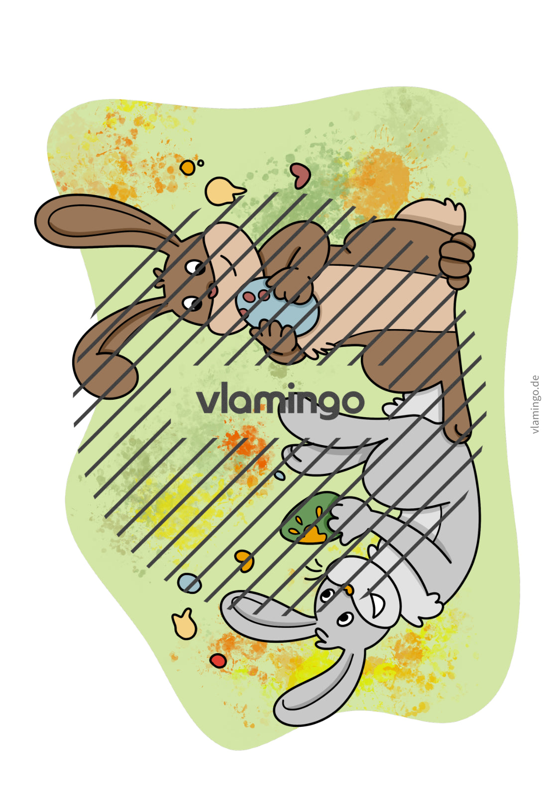 Yoga-Geschichte: Verrückte Ostermalerei (Kinderyoga / Bewegungsgeschichte)