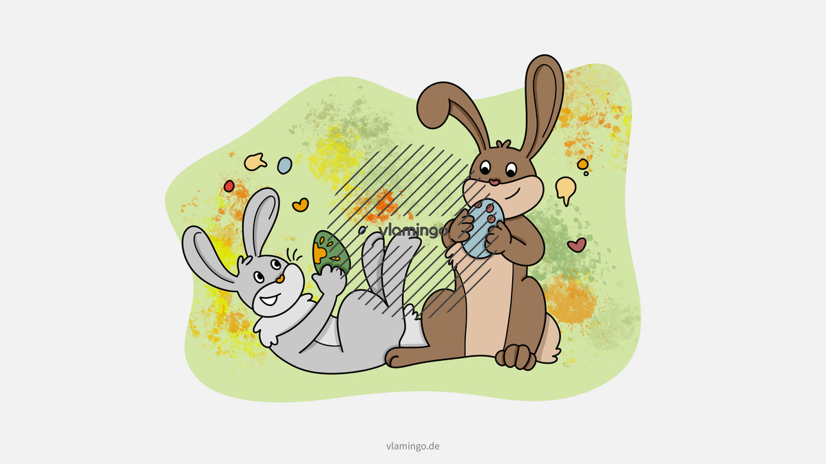 Yoga-Geschichte: Verrückte Ostermalerei (Kinderyoga / Bewegungsgeschichte)