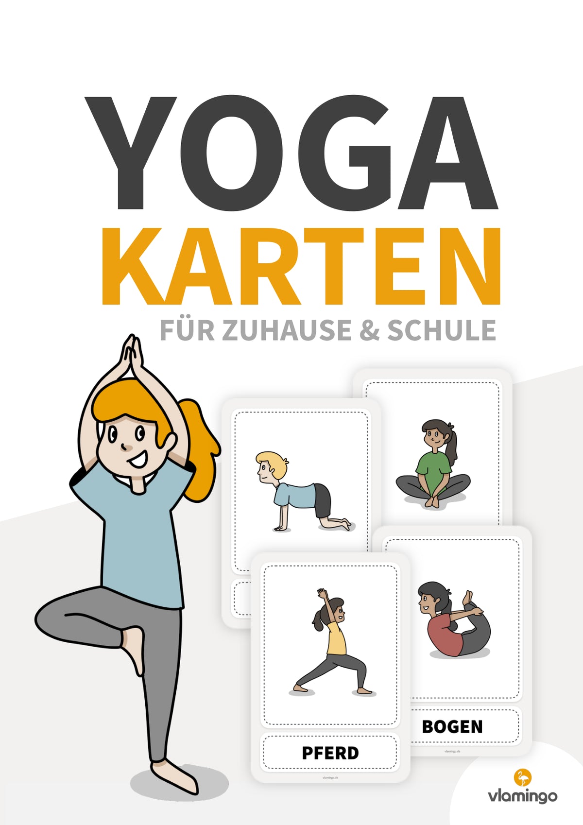 Kinderyoga: 65 Yoga-Bildkarten für Kinder (zuhause, Kita & Schule)