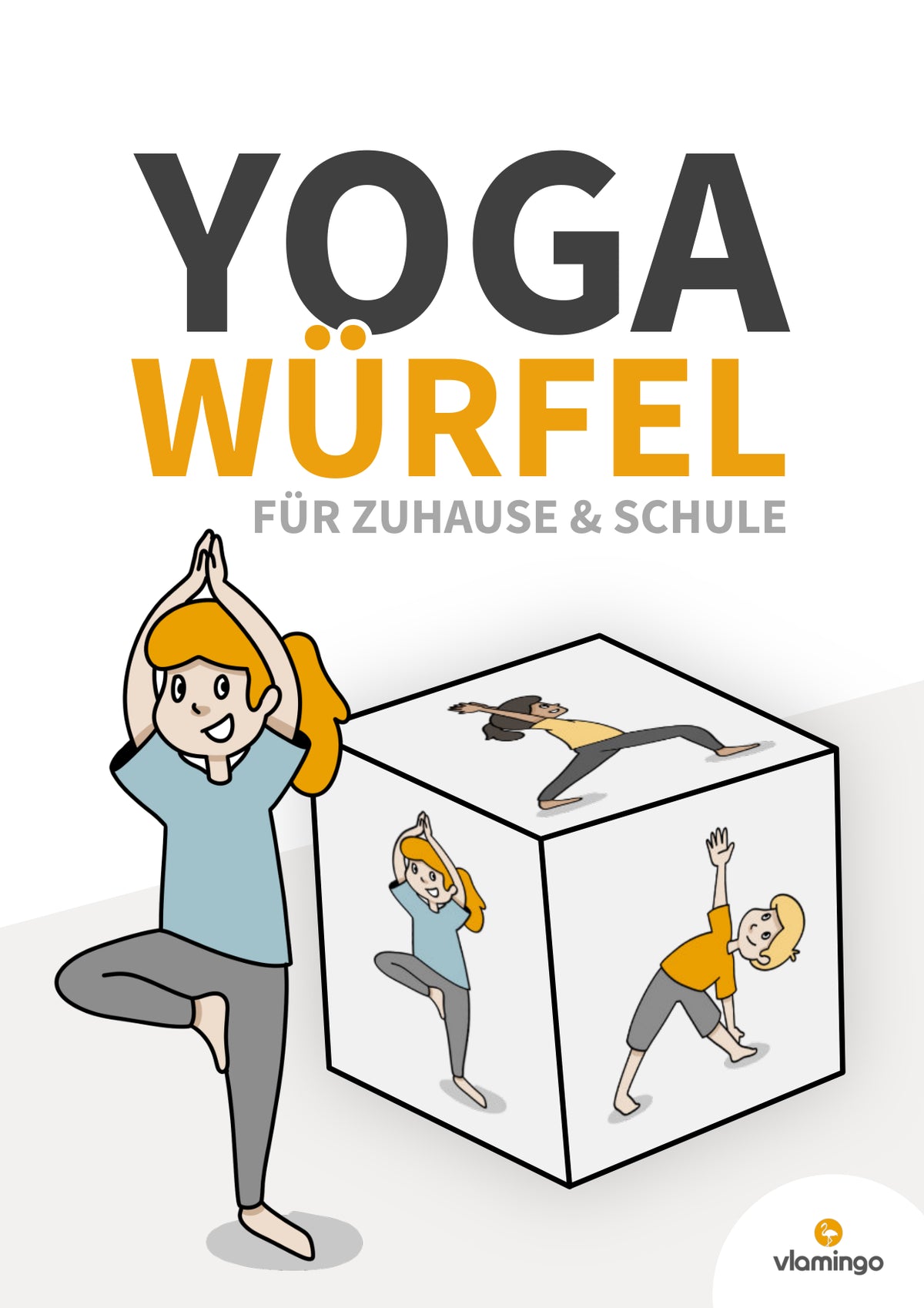 Yoga-Würfel für zuhause, Kindergarten und Schule