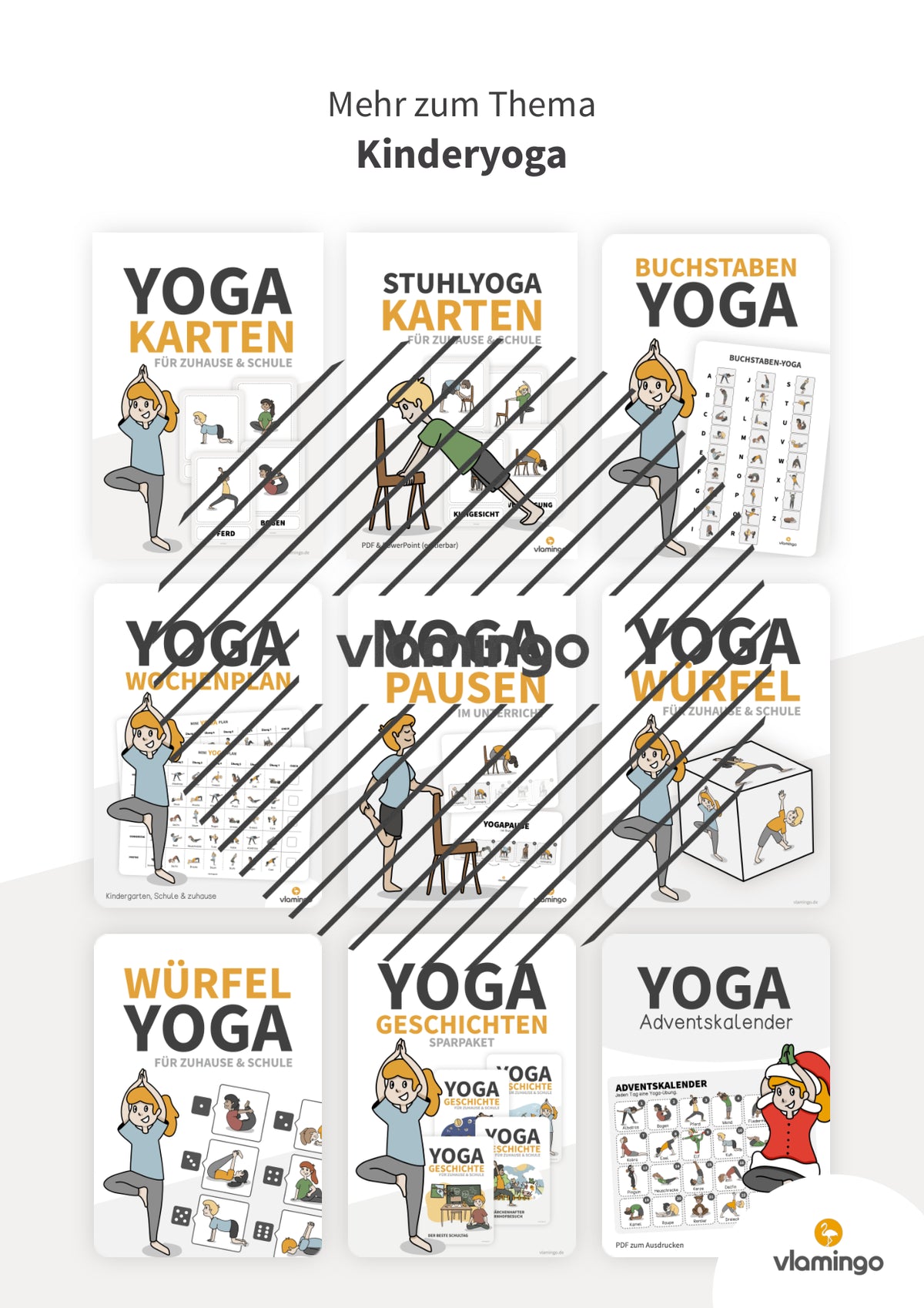 Yoga-Würfel-Poster für zuhause, Kindergarten und Schule