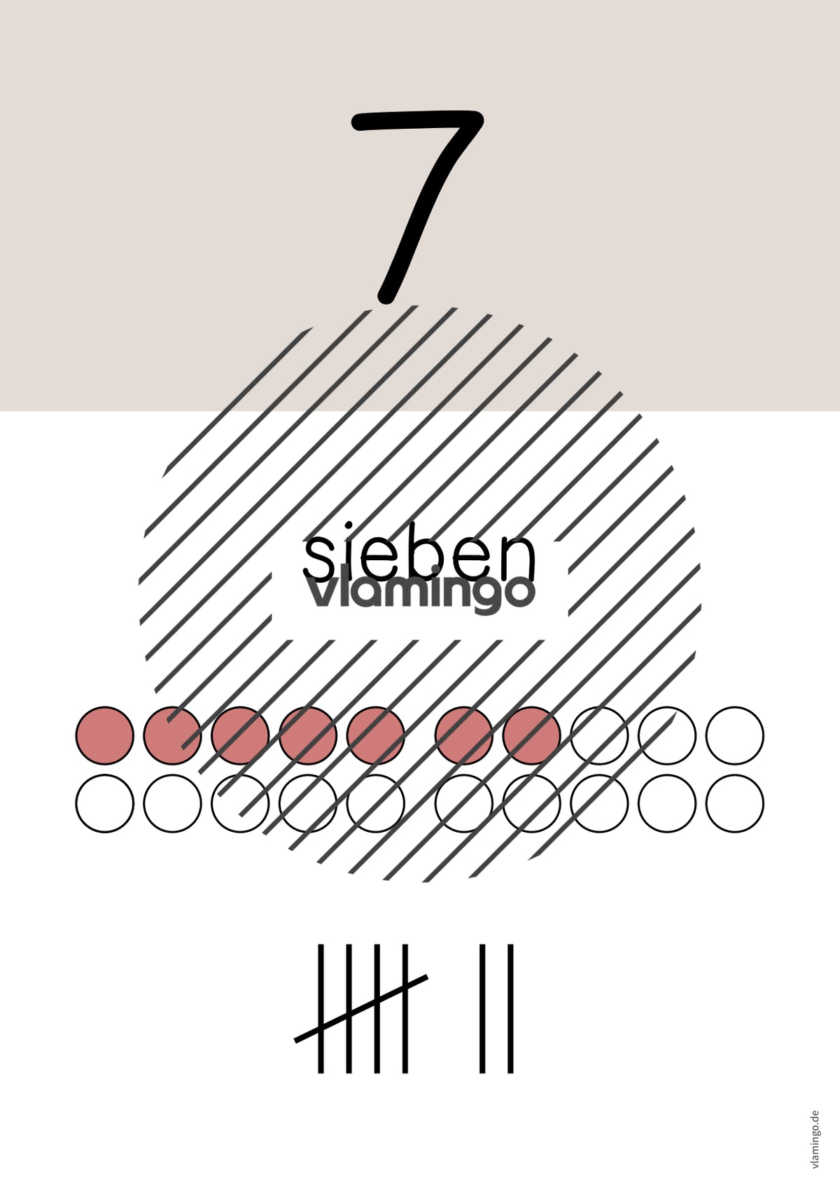 Zahlenposter: Zahlenraum bis 20